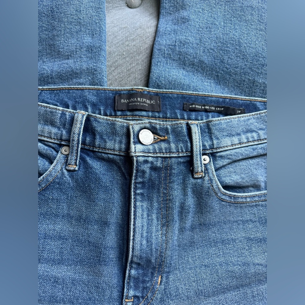 NWOT Banana republic wide leg cropped jeans - size 29